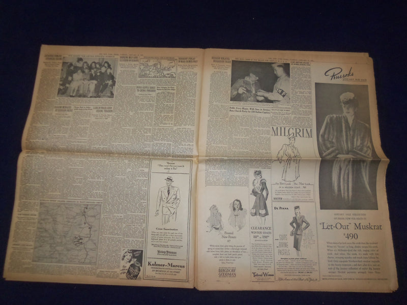 1945 JAN 16 NEW YORK TIMES - CARRIER PLANES BOMB 3 PORTS ON CHINA COAST- NP 6654