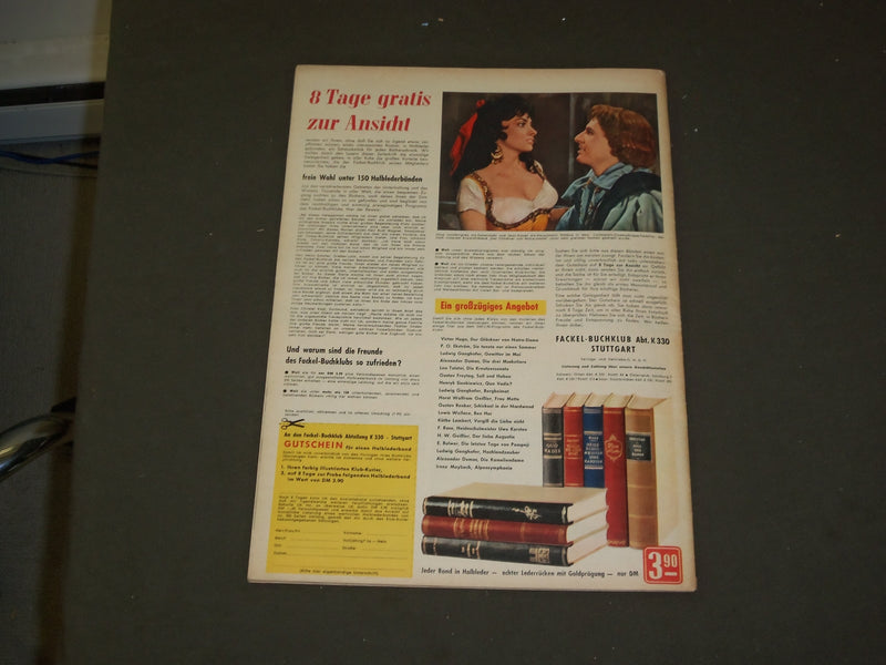 1957 APR 30 FILM REVIEW (GERMAN) MAGAZINE - MARIA SCHELL COVER - B 3980