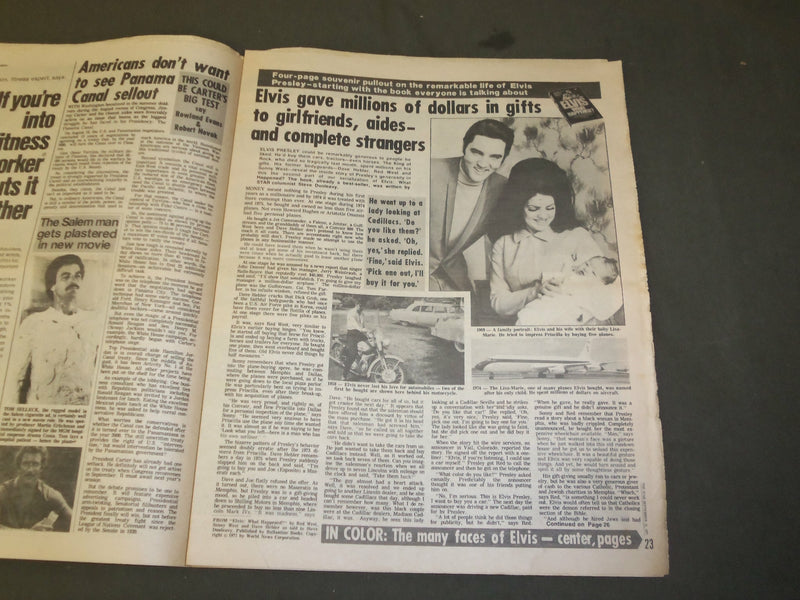 1977 SEP 13 THE STAR NEWSPAPER - ELVIS BOOK- CHARLIE'S ANGELS TO TO WAR- NP 3368