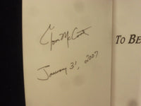 2005 TO BE A SOLDIER SOFTCOVER BOOK BY TOM MCCOURT - SIGNED - KD 9337