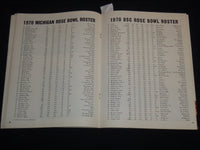 1970 ROSE BOWL PROGRAM - MICHIGAN VS. SOUTHERN CALIFORNIA - TICKET STUB - J 8696