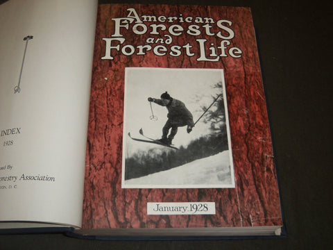 1928 JAN-DEC AMERICAN FORESTS & FOREST LIFE MAGAZINE BOUND VOLUME - R 405