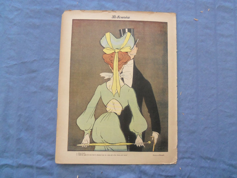 1902 DEC 6 LE SOURIRE MAGAZINE - ILLUSTRATED COMEDY - FRENCH TEXT - SP 4865F