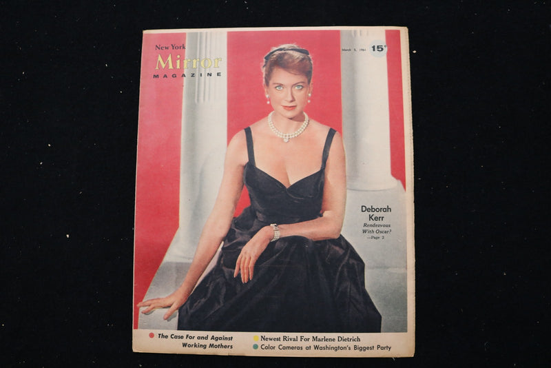 1961 MARCH 5 NEW YORK MIRROR MAGAZINE - DEBORAH KERR COVER - E 25518