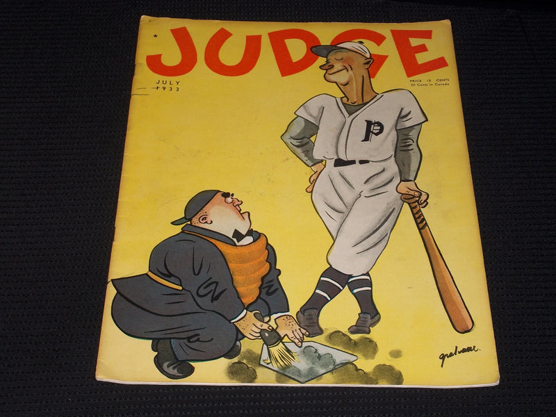 1933 JULY JUDGE MAGAZINE - NICE ILLUSTRATED FRONT COVER - E 4685