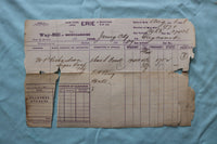 1888 WAY-BILL OF MERCHANDISE RAILROAD - 3 PIECES - K 3326