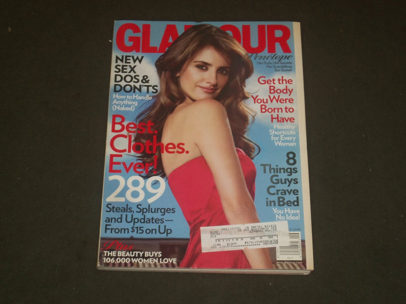 2008 SEPTEMBER GLAMOUR MAGAZINE - PENELOPE CRUZ COVER - B 3007