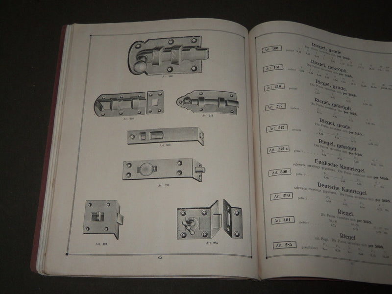 1920'S MUSTERBUCH GERMAN HARDWARE CATALOGUE - NICE ILLUSTRATIONS - FR 737