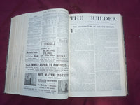 1915 JULY-DECEMBER THE BUILDER U. K. MAGAZINE BOUND VOLUME - FOLD OUTS- C 56
