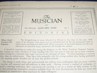 1932 JAN-DEC THE MUSICIAN BOUND VOLUME NO. 37 - GREAT PHOTOS & ADS - KD 2340
