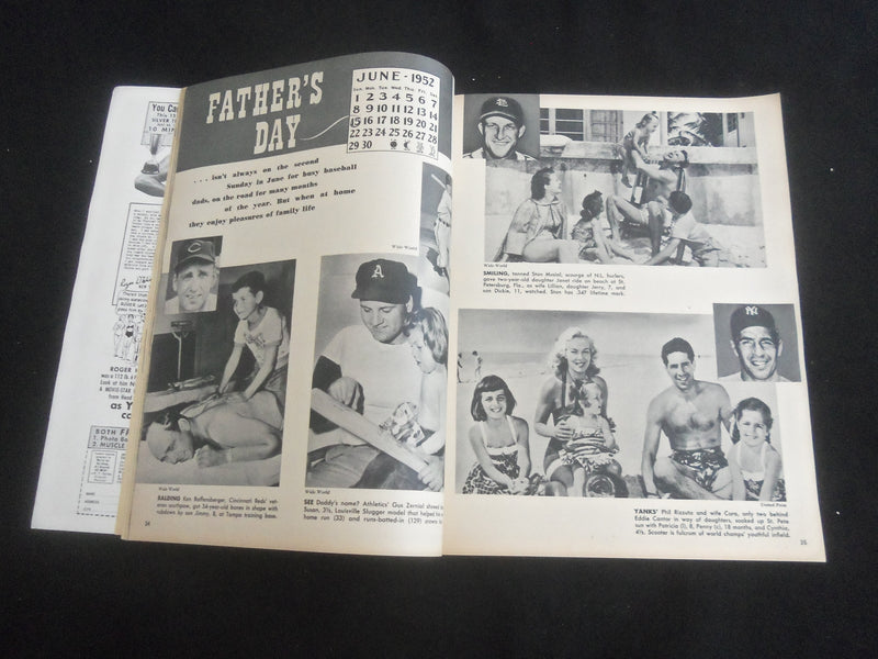 1952 JULY COMPLETE BASEBALL MAGAZINE - RICHIE ASHBURN - STAN MUSIAL - J 7706