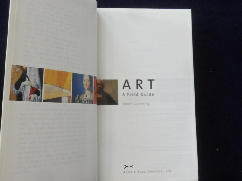 2001 ART - A FIELD GUIDE SOFTCOVER BOOK BY ROBERT CUMMING - KD 8707