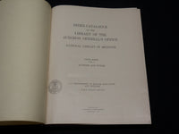 1959-1961 LIBRARY OF THE SURGEON GENERAL'S OFFICE INDEX VOLUME LOT OF 3- KD 4047