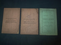 1855 & 1857 WESLEYAN UNIVERSITY SENIOR CLASS SERMONS - LOT OF 3 - J 4523