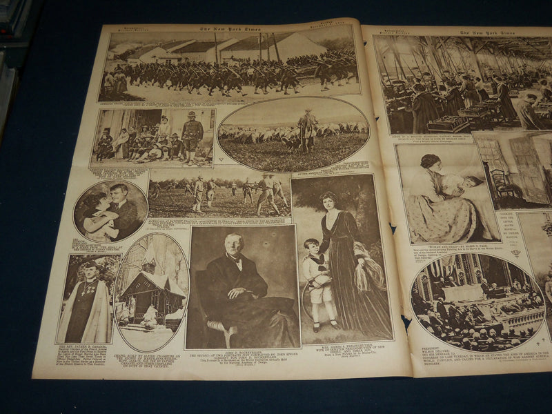 1917 DECEMBER 9 NEW YORK TIMES ROTO PICTURE SECTION - STARS AND STRIPES- NT 9371