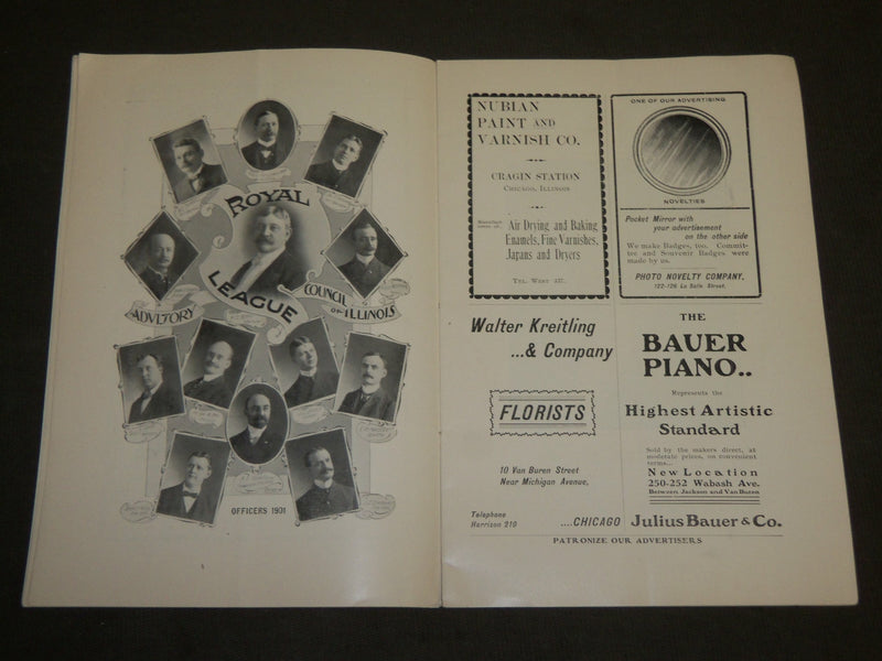 1901 JULY 13 ROYAL LEAGUE PICNIC - SANTE FE PARK PROGRAM - J 3536