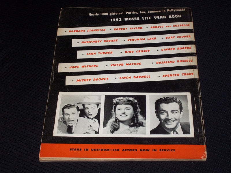 1943 #2 MOVIE LIFE YEARBOOK MAGAZINE - HUMPHREY BOGART FRONT COVER - E 1314