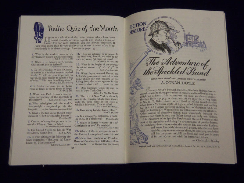 1942 JULY THE READER'S DIGEST MAGAZINE - AMERICAN FLAG COVER - J 449