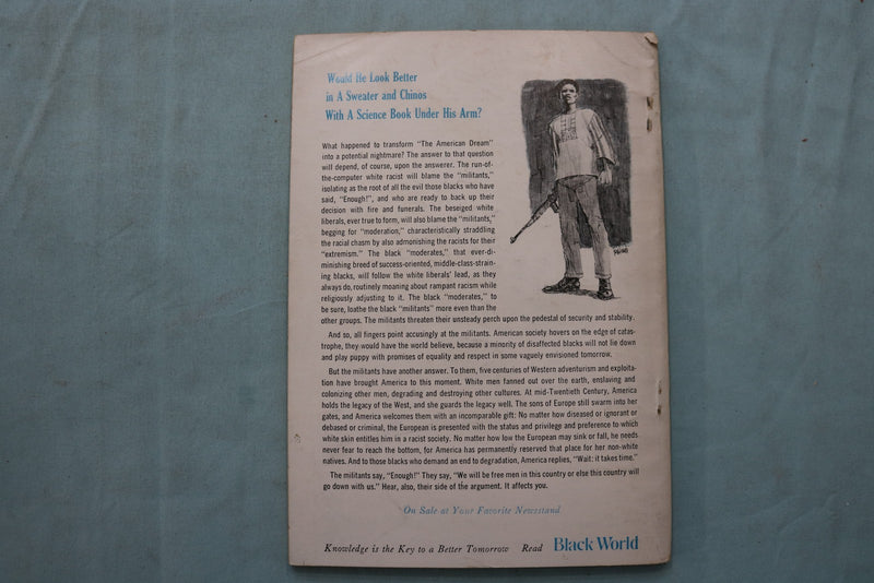 1971 DECEMBER BLACK WORLD MAGAZINE - DUDLEY RANDALL - FRANTZ FANON - K 3352