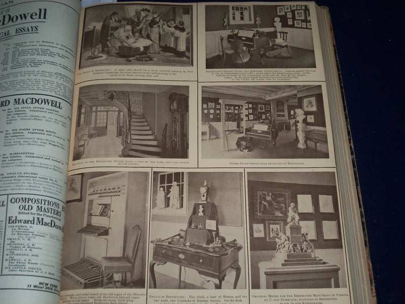1912 THE MUSICIAN BOUND VOLUME NO. 17 PART 1 - GREAT PHOTOS & ADS - KD 2287