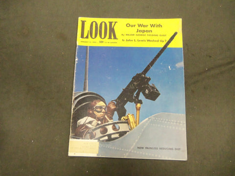 1942 JANUARY 13 LOOK MAGAZINE - GREAT PHOTOS AND ADS - ST 1496
