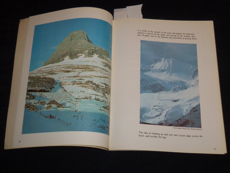 1972 GLACIER NATIONAL PARK TOUR BOOK - WINTER OF THE SLEEPING GIANTS - J 8890