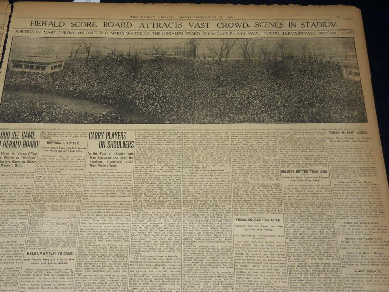 1909 NOV 21 THE BOSTON HERALD - COURT DECLARES STANDARD OIL CO. ILLEGAL - BH 394