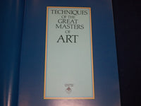 1996 TECHNIQUES OF THE GREAT MASTERS OF ART HARDCOVER BOOK - KD 2782
