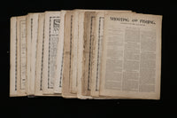 1900 SHOOTING AND FISHING MAGAZINE - LOT OF 21 - O 3697