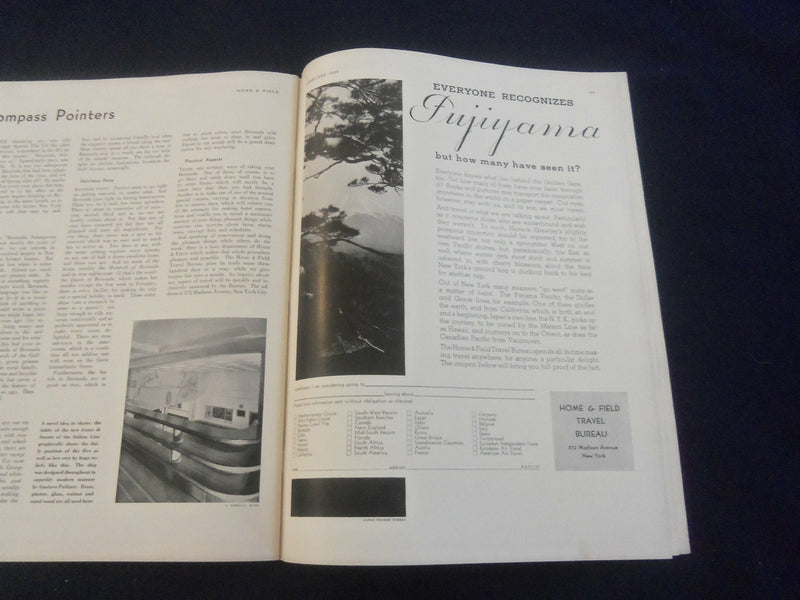 1933 FEBRUARY HOME & FIELD MAGAZINE - GREAT PHOTOS, STORIES & ADS - SP 1223Z
