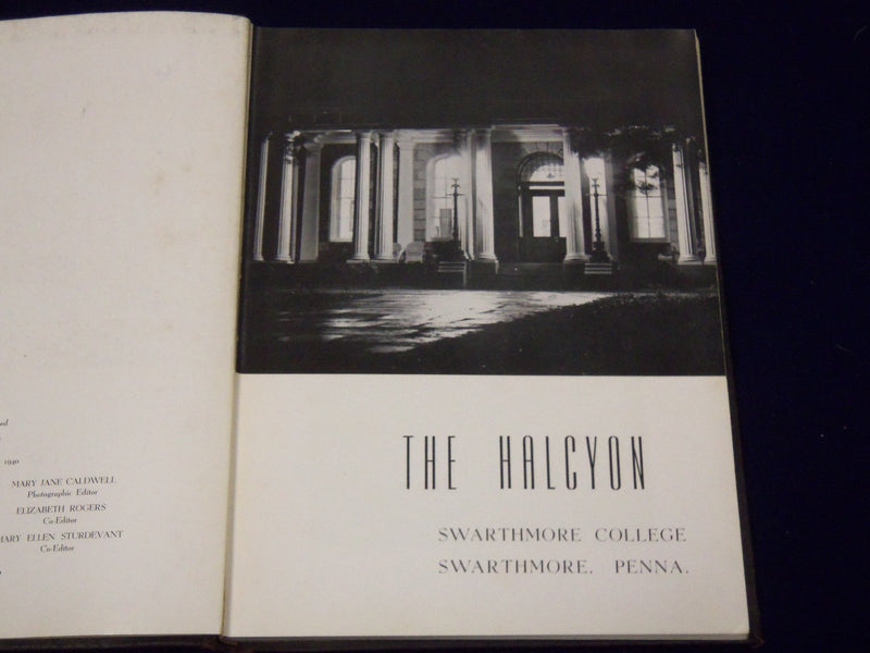 1940 HALCYON SWARTHMORE COLLEGE YEARBOOK - PENNSYLVANIA - PHOTOS - YB 655