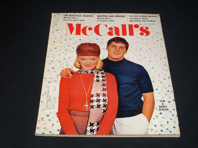 1970 MAY MCCALL'S MAGAZINE - TOM & NANCY SEAVER - E 1119