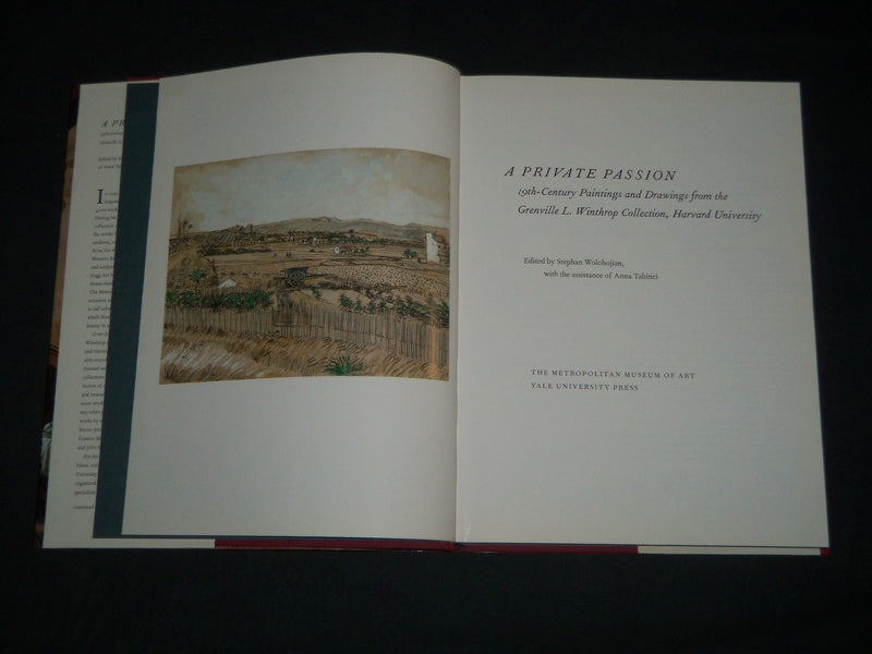 2003 A PRIVATE PASSION 19TH CENTURY PAINTINGS BOOK - GRENVILLE WINTHROP - I 1762