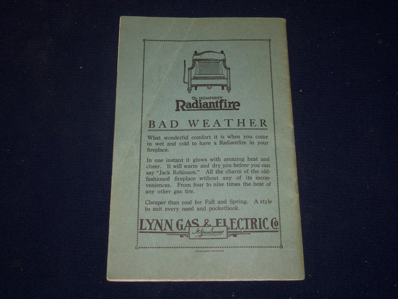 1925 NOVEMBER 6 DEDICATION EXERCISES OF MARBLEHEAD CATHOLIC CLUB BOOK - J 4417