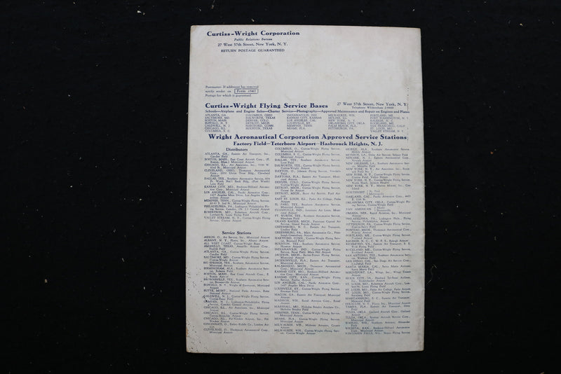 1930 DEC CURTISS-WRIGHT REVIEW MAGAZINE - NAVY HELLDIVER COVER - SP 2617G
