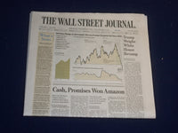 2018 NOVEMBER 14 WALL STREET JOURNAL NEWSPAPER - AMAZON PICKS QUEENS, NY FOR HQ2