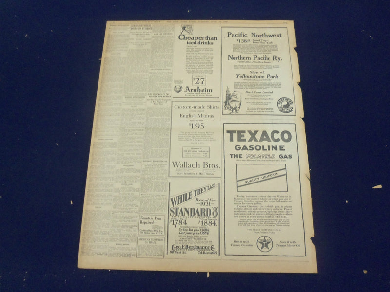 1922 JUNE 13 NEW YORK TIMES - AMERICANS WIN FOR EX-KAISER'S BOOK - NT 8399