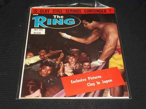 1972 JULY THE RING MAGAZINE - MUHAMMAD ALI FRONT COVER - E 4622