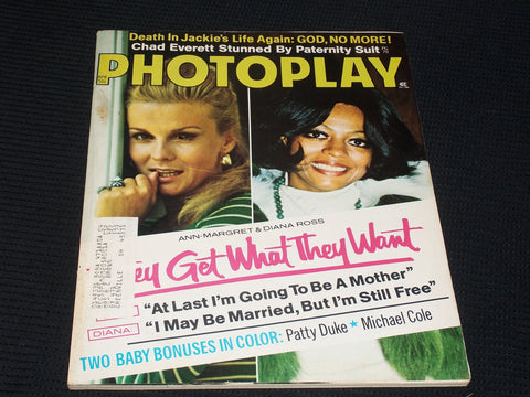 1973 APRIL PHOTOPLAY MAGAZINE - ANN-MARGRET & DIANA ROSS FRONT COVER - E 909