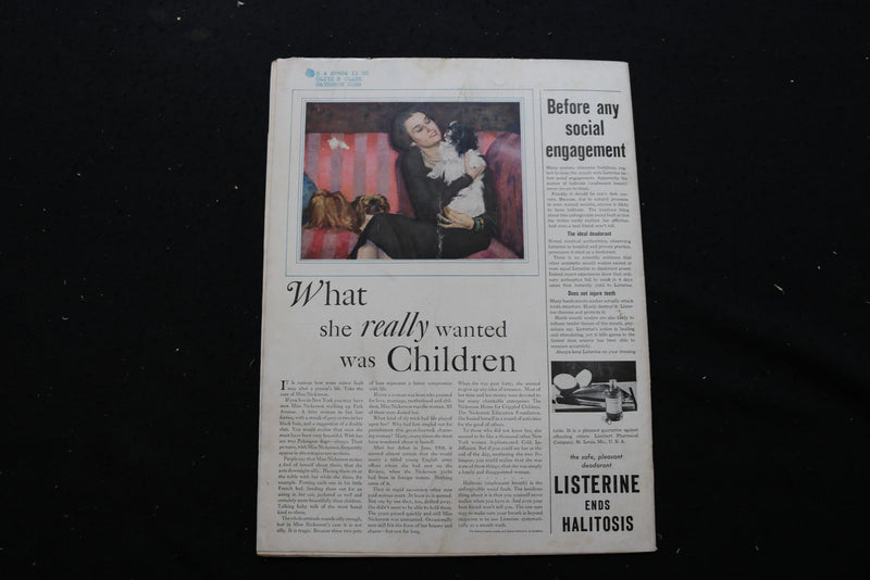 1931 JULY WOMAN'S WORLD MAGAZINE - BOYS WITH TOY SAILBOATS COVER - E 10368