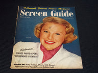1950 MARCH SCREEN GUIDE MAGAZINE - JUNE ALLYSON FRONT COVER - E 14824