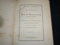 1875 WM. A. BUCKINGHAM MEMORIAL ADDRESSES HARDCOVER BOOK - KD 6903