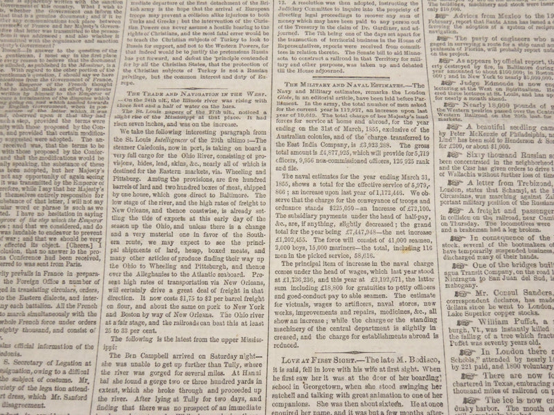 1854 NEW YORK UNIVERSE NEWSPAPERS LOT OF 2 - A. J. WILLIAMSON - NP 3879S