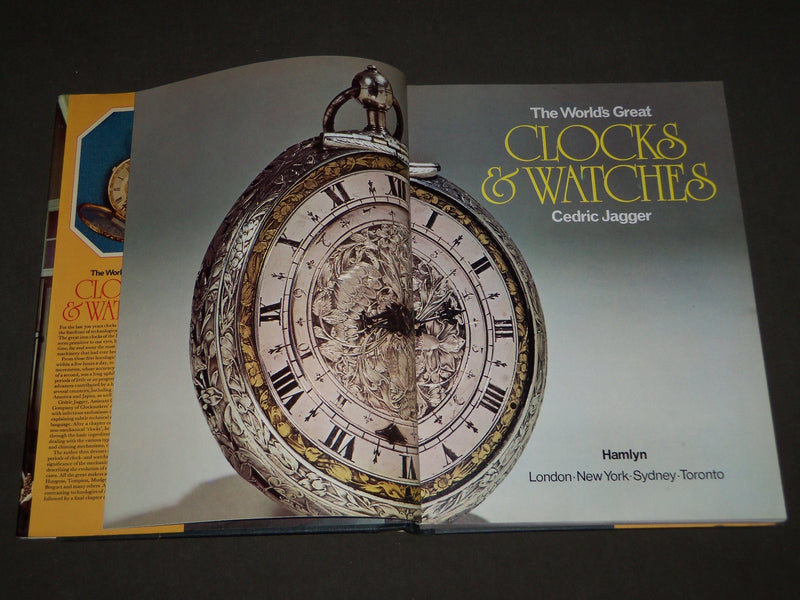 1977 THE WORLD'S GREAT CLOCK & WATCHES BOOK BY CEDRIC JAGGER - D 165