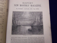 1879 HARPER'S MONTHLY MAGAZINE LOT 12 COMPLETE YEAR - NICE ILLUSTRATIONS- WR 509