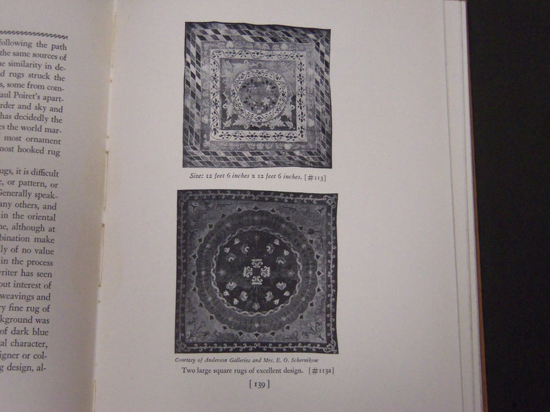 1937 THE HOOKED RUG BOOK BY WILLIAM W. KENT NEW EDITION - NICE PRINTS - KD 1031