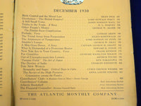 1930 THE ATLANTIC MONTHLY MAGAZINE LOT OF 12 COMPLETE YEAR - GREAT ADS - WR 531