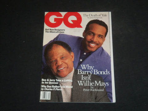 1994 APRIL GQ MAGAZINE - WILLILE MAYS & BARRY BONDS COVER - SP 3440