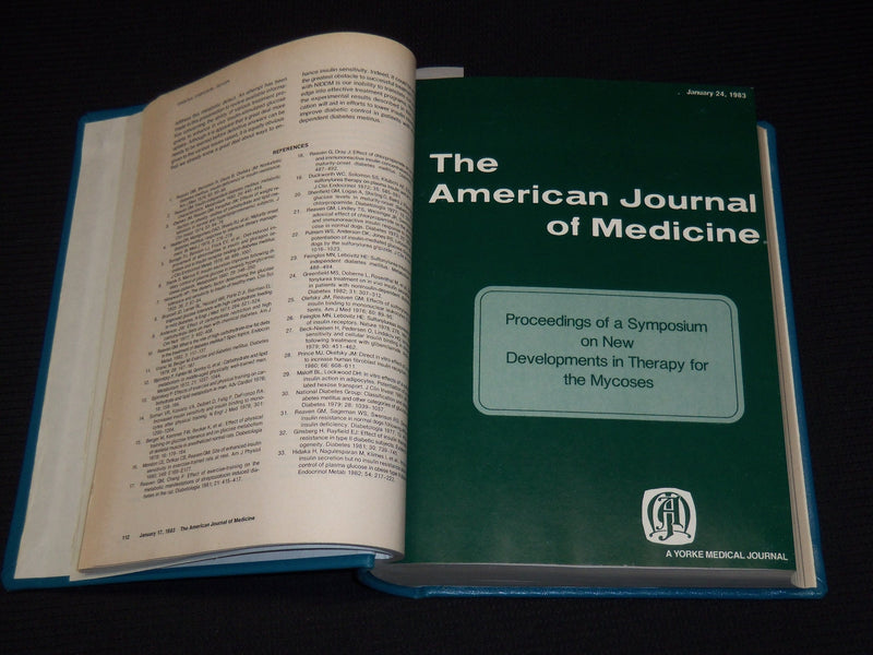 1983 THE AMERICAN JOURNAL OF MEDICINE MAGAZINE BOUND VOLUME - KD 6132O