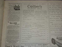 1909 OCTOBER 9 COLLIER'S MAGAZINE - NICE ILLUSTRATED COVER - ST 6686